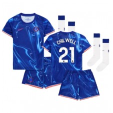 Chelsea Ben Chilwell #21 Hjemmedraktsett Barn 2024-25 Kortermet (+ korte bukser)